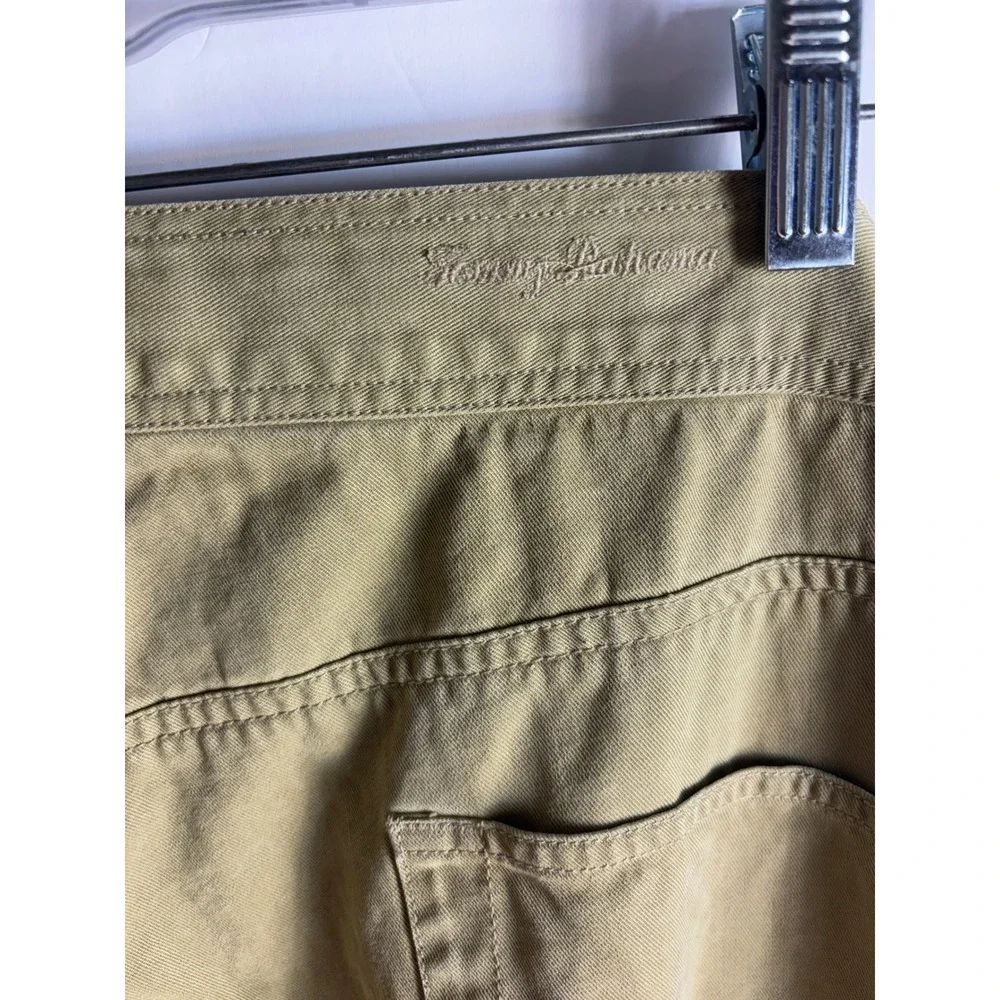 Tommy Bahama Relax 38 Khaki Tan Tencel Cotton Blend Straight Leg Chino Pants